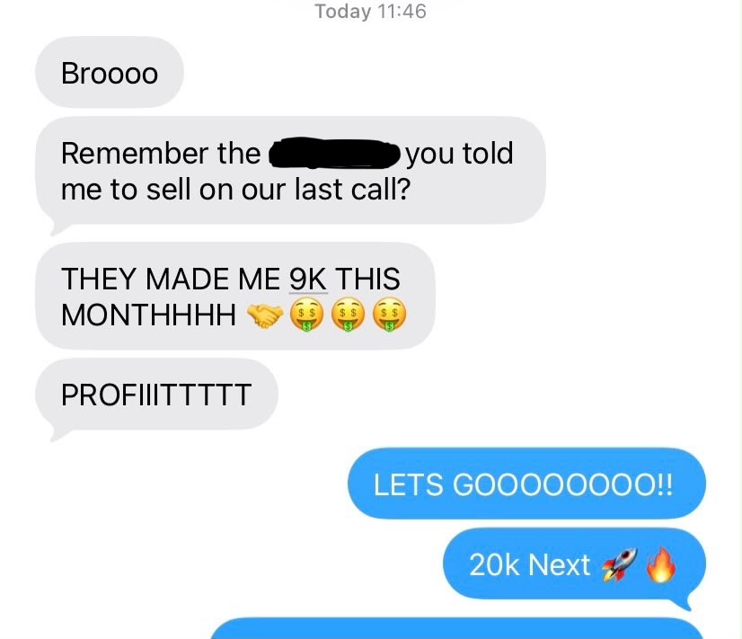 9k profit in one month